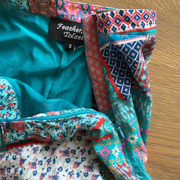 SUNDANCE Feathers by Tolani new with tags size small maxi skirt - Picture 5 of 9